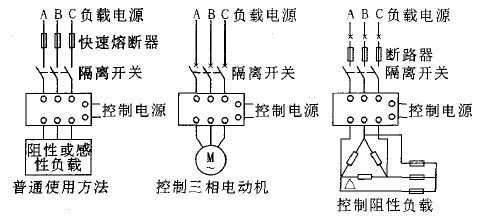 三相交流固态继AG.COM-电子竞技（中国）-官方网站的基本接线图